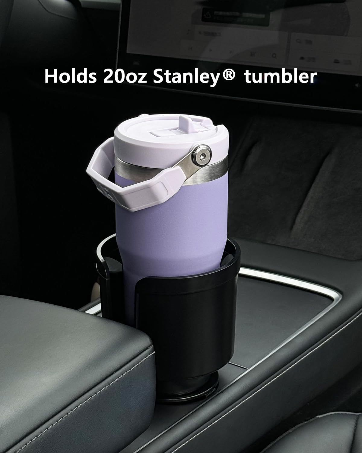 Upgraded Car Cup Holder Expander Adapter with Offset Adjustable Base, Compatible with Yeti 14/24/36/46oz Ramblers, Hydro Flasks 32/40oz, Other Large Bottles Mugs in 3.5"-4.0", 1 Pack - Image 3