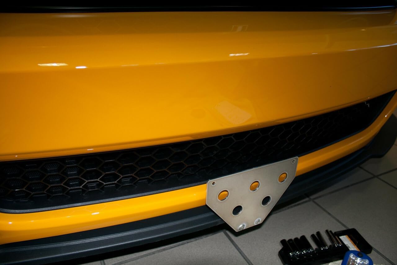 STO N SHO Front License Plate Bracket Compatible with 2013 Ford Mustang Boss 302/2013-2014 California Special (SNS9)