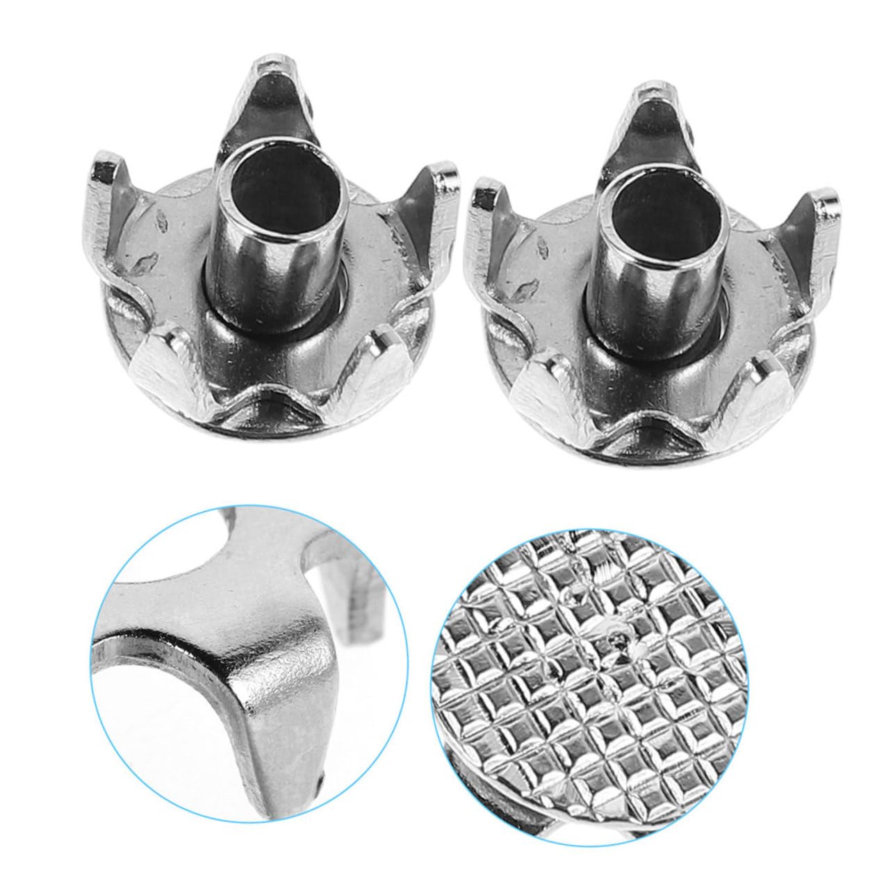 Cramponi da Scarpa Antiscivolo 100 Pezzi in Acciaio Inox Argento | Punte di Ricambio, per Suole e Stivali, Uso su Superfici Ghiacciate, Adatti ad Attività All'aperto