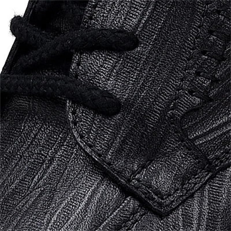 Men's Business Dress Shoes Thick-Soled Breathable Rubber Shoes Square-Heeled Height-Increasing Round-Toed wear-Resistant Comfortable Shoes for Men