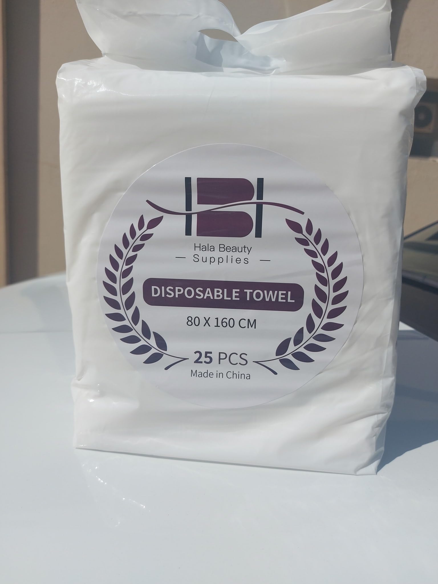 Hala Beauty Travel Disposable Towels Bath Individual Packing Hair Drying Towels Comfortable,Large Strong Absorption Clean Towels for Bath Hotel Spa Camping (80 x 180cm) pack of 25