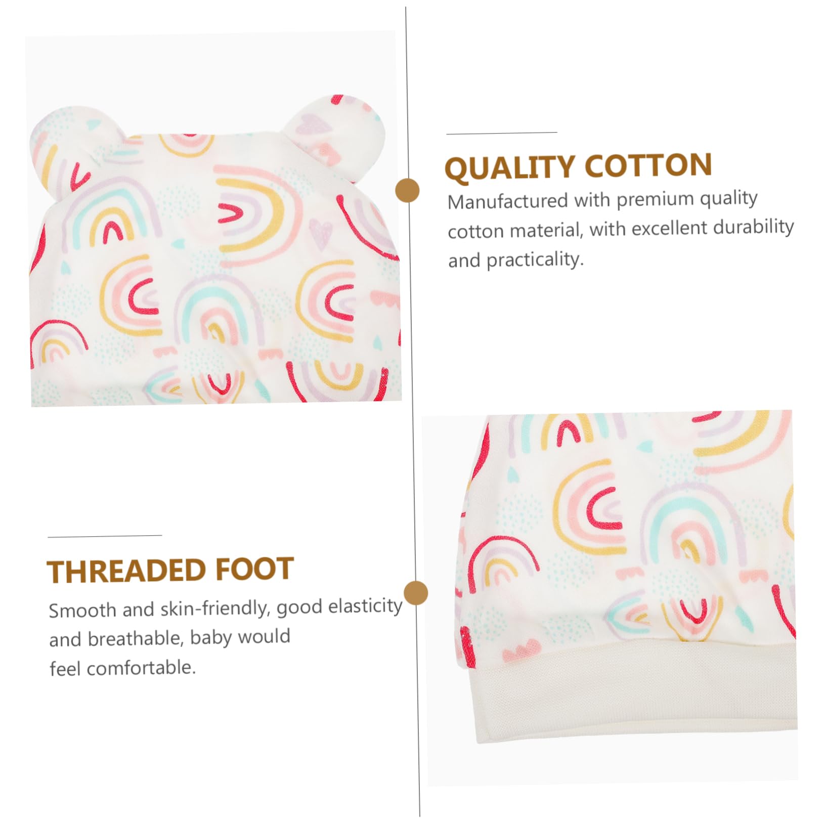 LIFKOME Baby Girl Mittens Newborn Set of 1 Baby Hat Foot Covers Anti-scratching Gloves Perfect for Winter