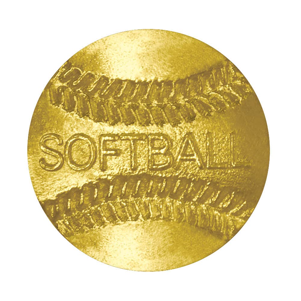 Sports Chenille Lapel Pins: 44 Varieties - Bright Gold - Unisex - Clutch Back