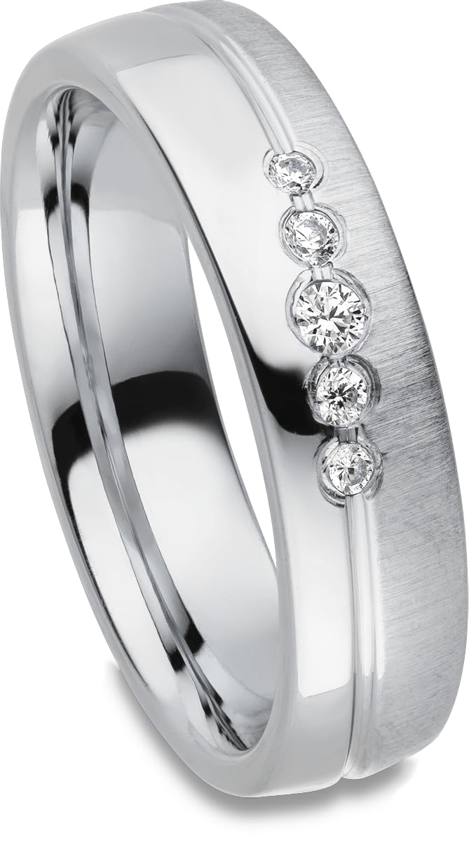 Kolibri Rings - Freundschaftsringe Paarpreis Silber 925 Massiv Nickelfrei Zirkonia Steine Trauringe Eheringe Partnerringe 100% Made in Germany- Inkl. Gratis Etui + Gravur