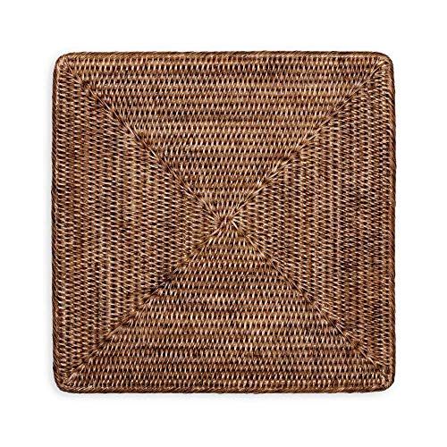 Caspari Entertaining Rattan Square Placemat