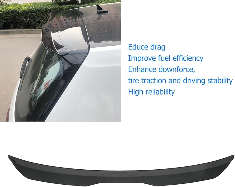 Fydun Hátsó Tetőszárny Spoiler Univerzális Autó Tuning Karbon Stílus - Carbon fibre style.