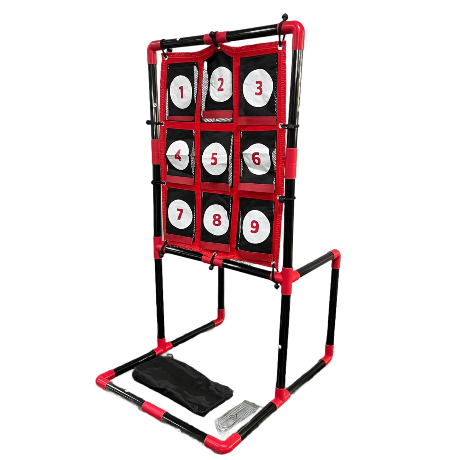 kowaku Lanzamiento con Bolsillos | Plegable, Resistente, Panel Puntería con Estructura, para Interiores, Niños