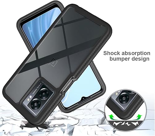 Miniatura 4 de Funda híbrida para OnePlus Nord N300 con protección contra caídas, resistente, resistente, antideslizante, antiarañazos, funda protectora para