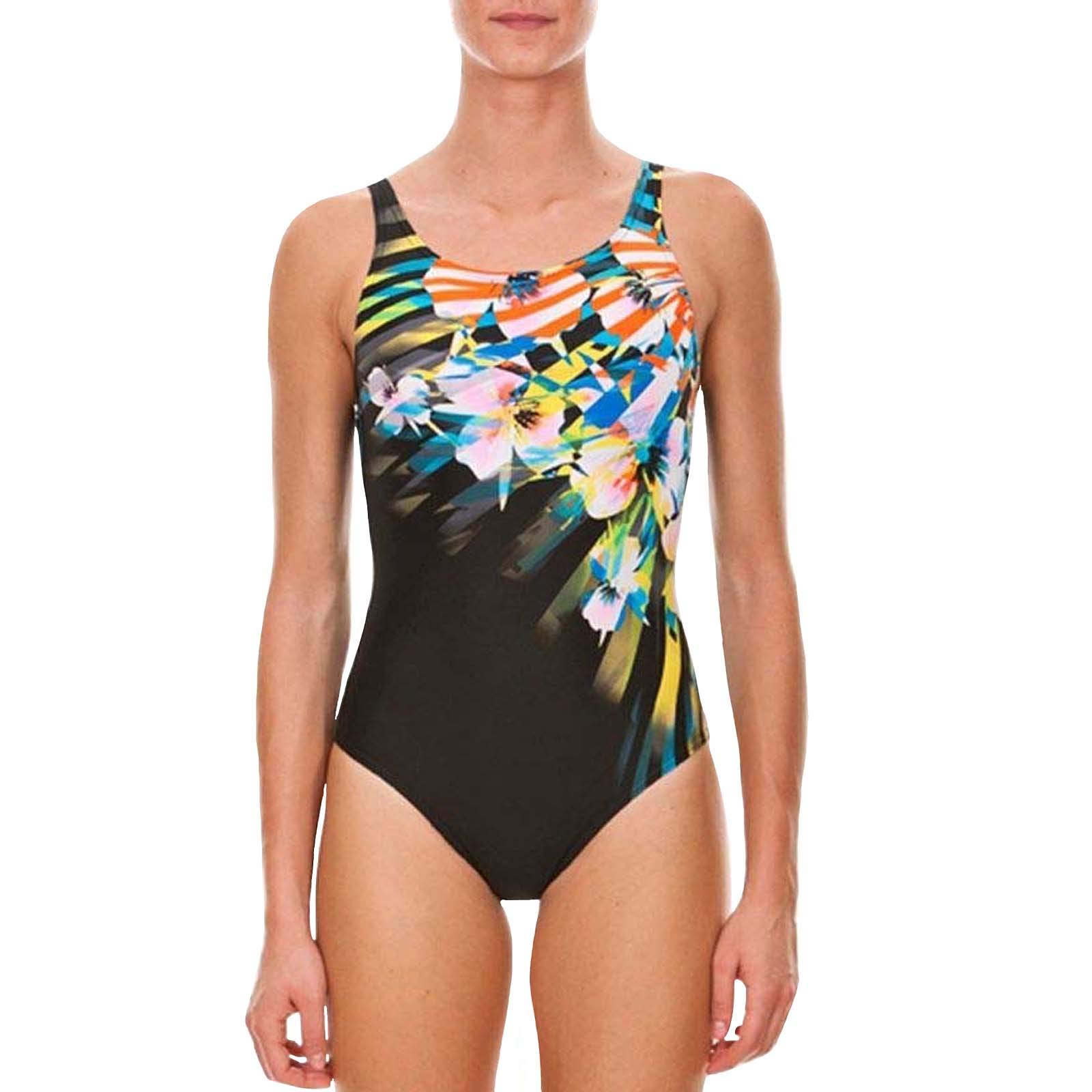 SELICO Costume da bagno in pizzo, con scollo a V e scollo a V, senza