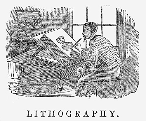 Lithography, 19Th Century. /Nwood Engraving, 19Th Century. Poster Print by (24 x 36)