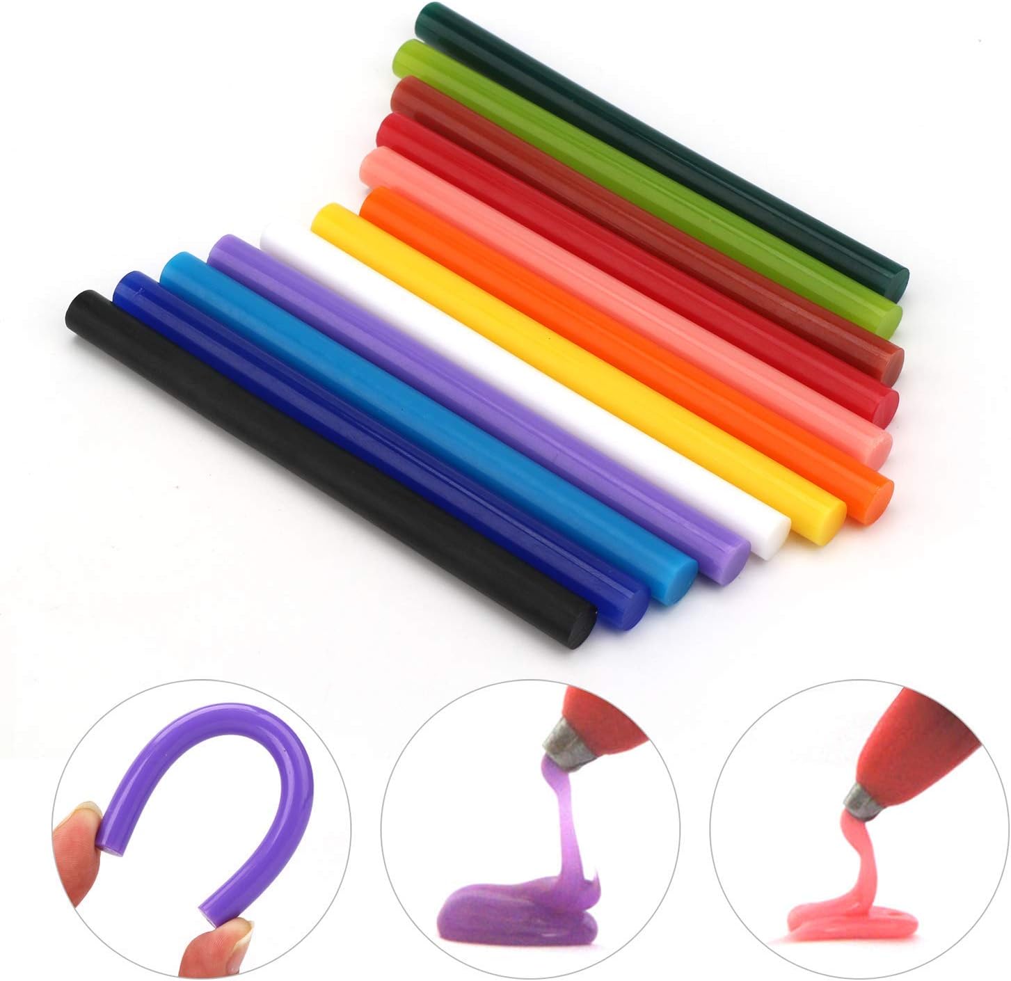 Tech Deals 🔥 Hot Glue Sticks Color, ENPOINT 72 PCS 0.27 x 3.93 in Mini Hot Melt Glue Sticks Colored, EVA 12 Colorful Adhesive Purpose Glue Stick for DIY Art Craft General Repairs and Gluing Projects Black Friday 🔥 Hot Glue Sticks Color, ENPOINT 72 PCS 0.27 x 3.93 in Mini Hot Melt Glue Sticks Colored, EVA 12 Colorful Adhesive Purpose Glue Stick for DIY Art Craft General Repairs and Gluing Projects