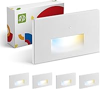 Vista 36 de ASD Lámpara LED empotrable, iluminación de peldaños para escaleras para exteriores e interiores, 3CCT, regulable, impermeable, con certificación