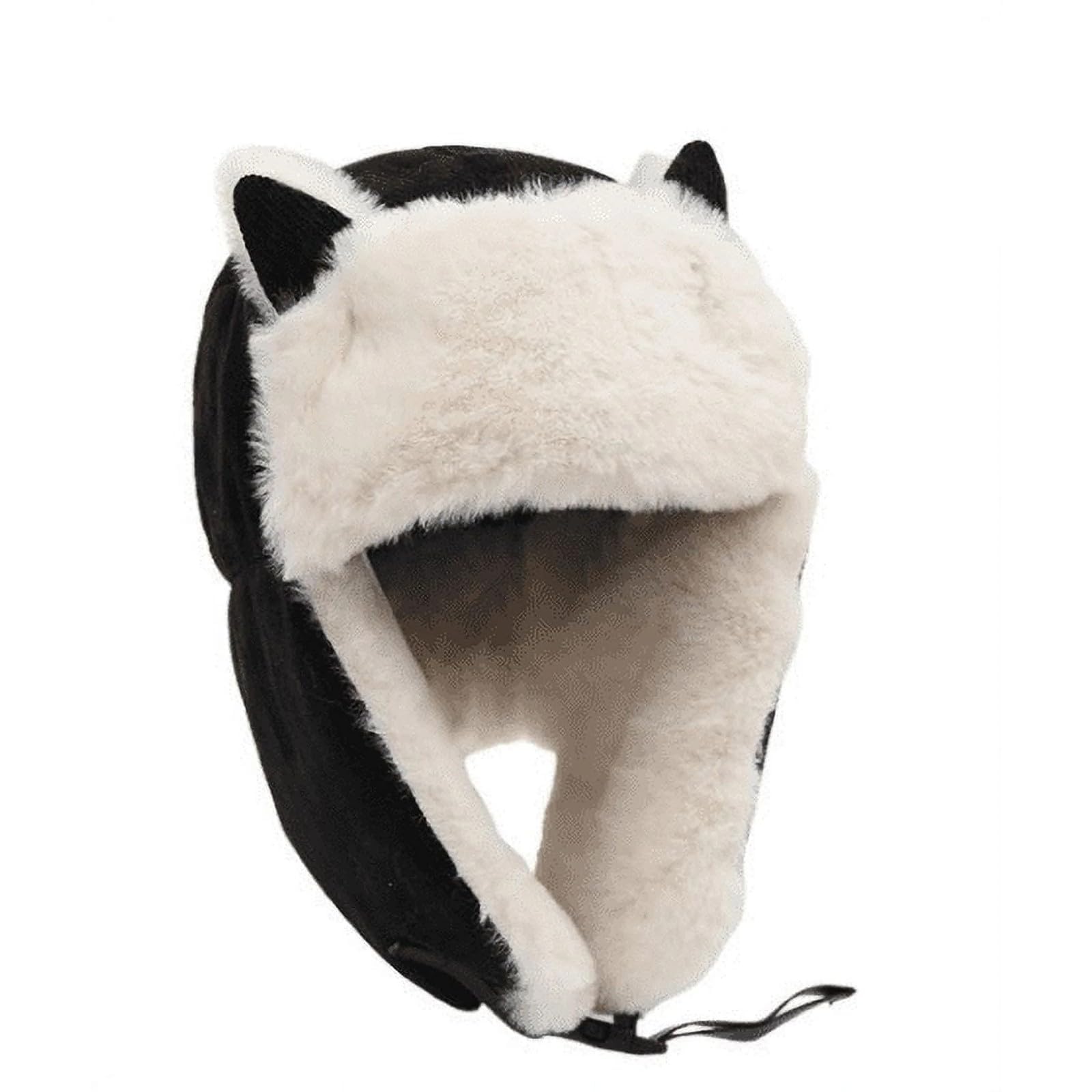 Sombrero de invierno para niños, sombrero de bombardero térmico con orejeras para niños pequeños, resistente al viento, sombreros de esquí cálidos para niños, gorra de aviador de piel sintética para