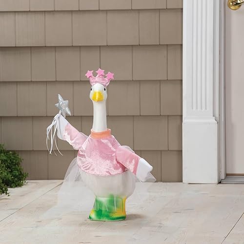 Miniatura 3 de Fox Valley Traders Gaggleville - Disfraz de ganso de princesa, se adapta a una estatua grande de 23 pulgadas de alto