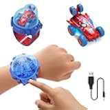 Spider Toy for Boys, Remote Control Watch Toy for Kids, Mini RC Car with LED Light and Wrist Strap for Indoor and Outdoor Play, Birthday for Toddlers