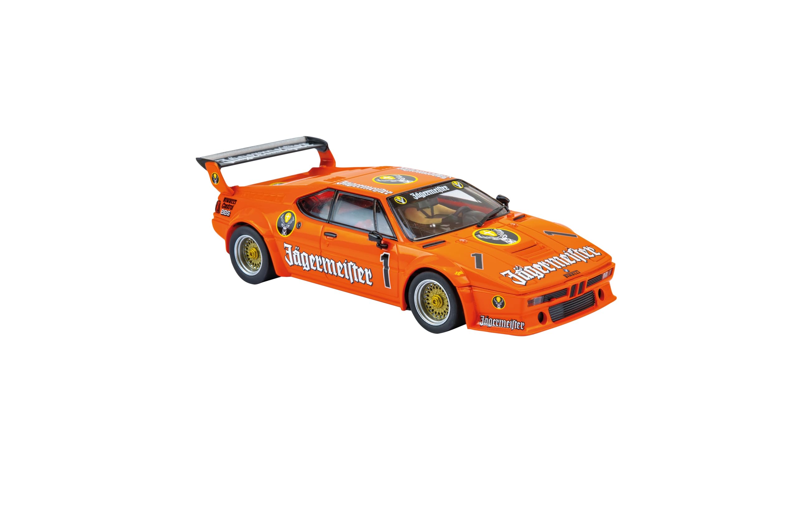 Carrera Digital132 I BMW M1 Procar 'Jägermeister Racing Team, No.1' I Auto Digital 132 Rennbahn | Front-, Rück- und Bremslicht | Original BMW Lizenz | Maßstab 1:32 | Ab 8 Jahren