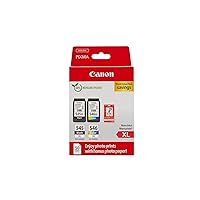 Canon PG-545 XL CL-546 XL VALUE SEC Confezione da 2 Cartucce d'inchiostro (Nero XL)