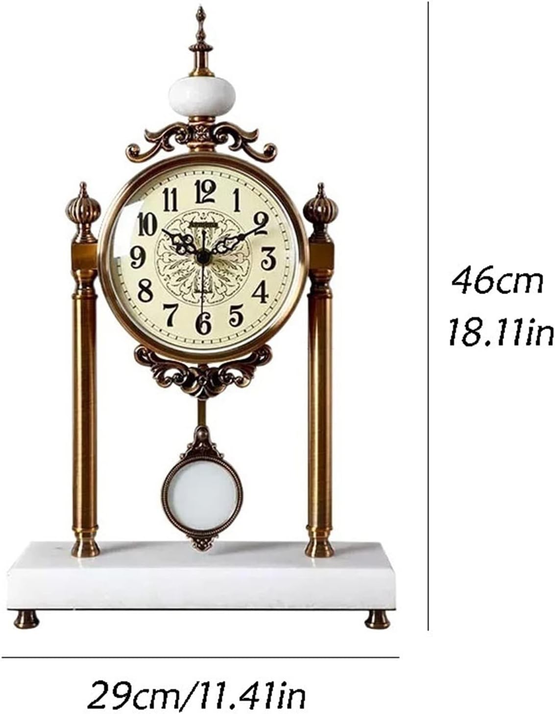 マントルクロック クリエイティブ ヨーロピアンスタイル 時計 オーナメント ライト ラグジュアリー スイング テーブルクロック テー