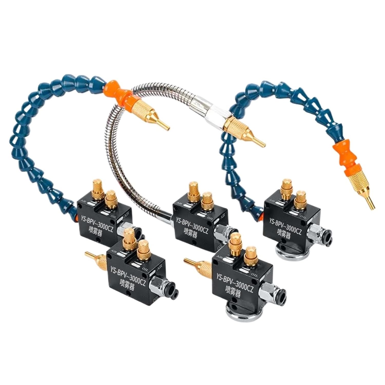 1pc Machine Tool Cooling Spray Engraving Machine Cooling Spray Assembly Universal Pneumatic Lubricator Lubrication Pump Atomizer(Sprayer)