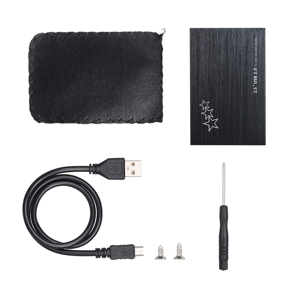 Festnight 2.5 Inch HDD Case USB2.0 to SATA HDD Converter Adapter