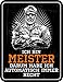 Produktbild RAHMENLOS Original Blechschild für den vorgesetzten Mechaniker: Ich Bin Meister - und Habe somit Immer Recht!