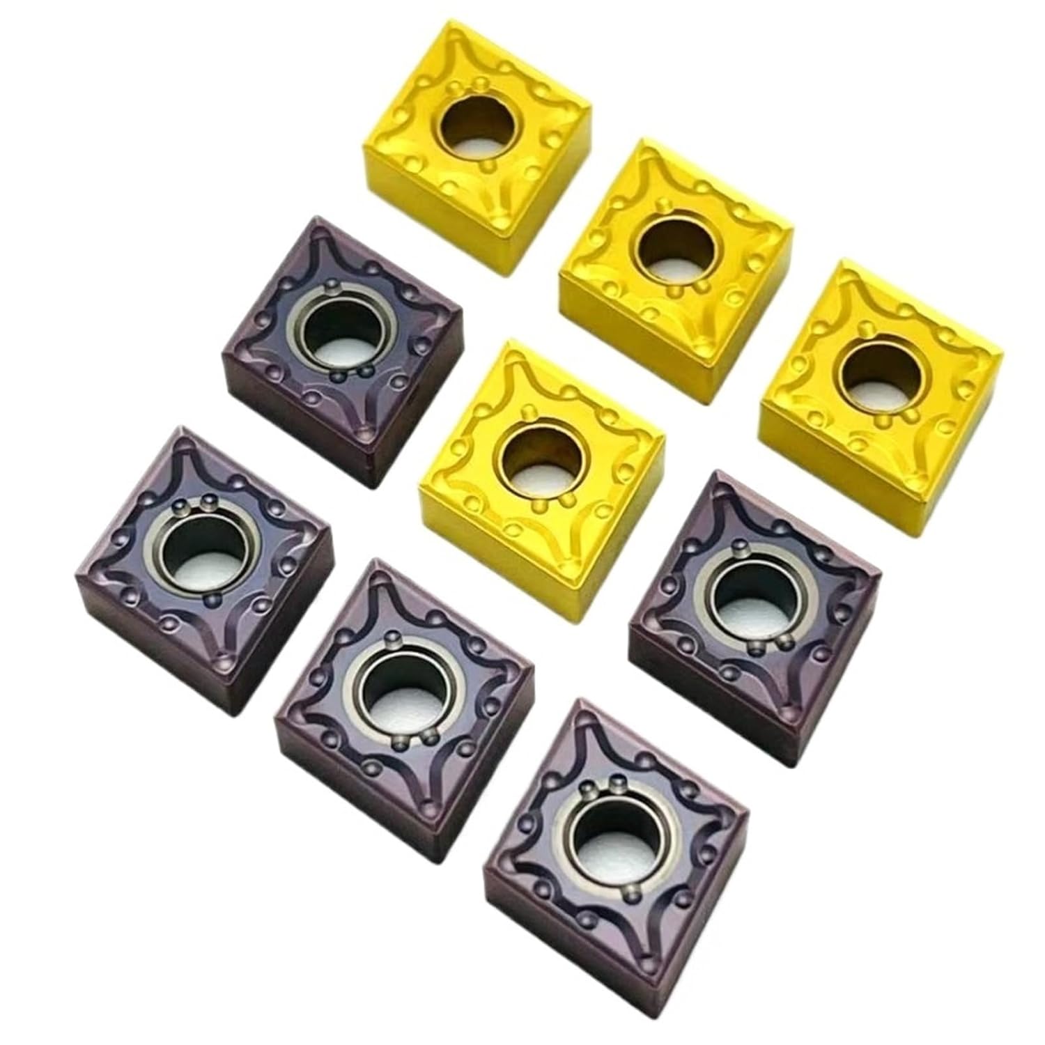 Lathe bits Cutter Inserts 10PCS CNMG120408 CNMG120404 External Turning Tool Carbide Insert CNC milling Cutter(CNMG120408 MA KT6020)