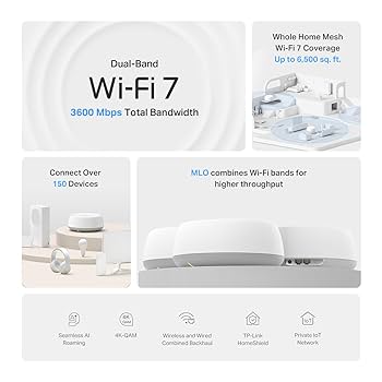 Amazon.com: TP-Link Deco BE23 Dual-Band BE3600 WiFi 7 Mesh