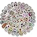 bijouxmodefashion Lot de 50 Stickers Autocollants thème tête Mort Style méxicain Calavera.