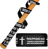Piemow Faith Cross Baseball Bat Grip Tape - 1.5mm Precut Non-Slip Scripture Design Wrist Tape for Baseball, Softball, Tennis