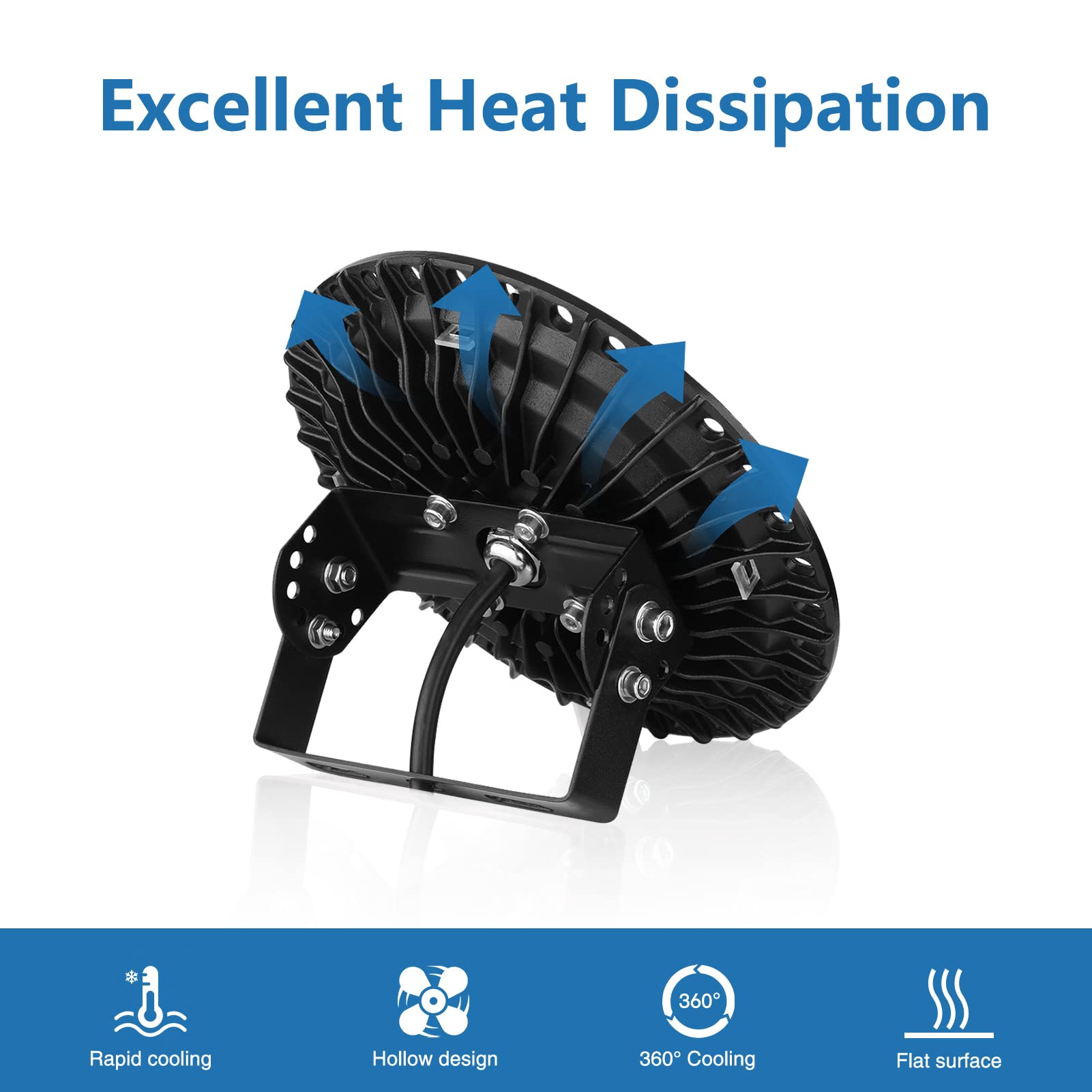 Viugreum UFO LED High Bay Light 500W 50000LM 5500K UFO Light Warehouse Lighting IP65 Waterproof LED Lights Commercial — view 4