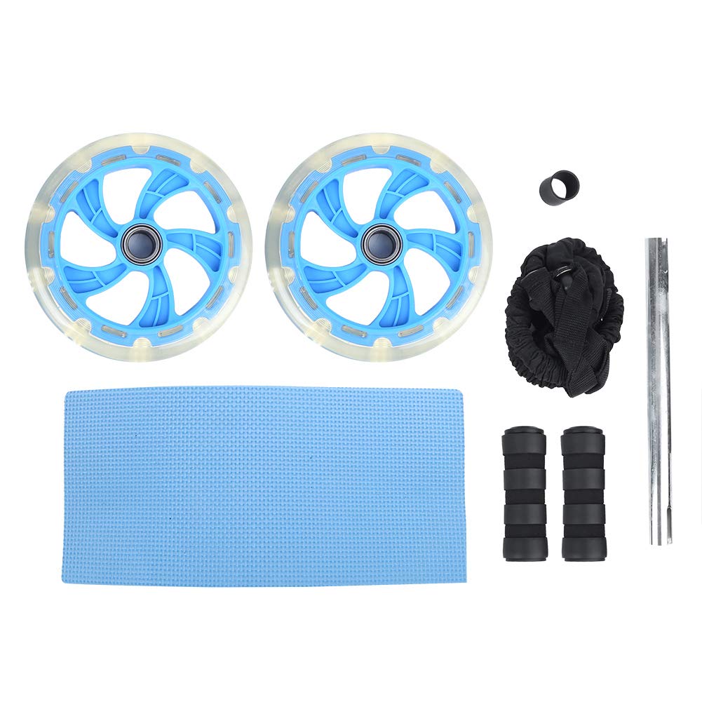 Fitness Roller mit Lager Workout Bauchtrainer Zuggurt Set Häusliche Trainingsgeräte Taille Abnehmen Sport Übung