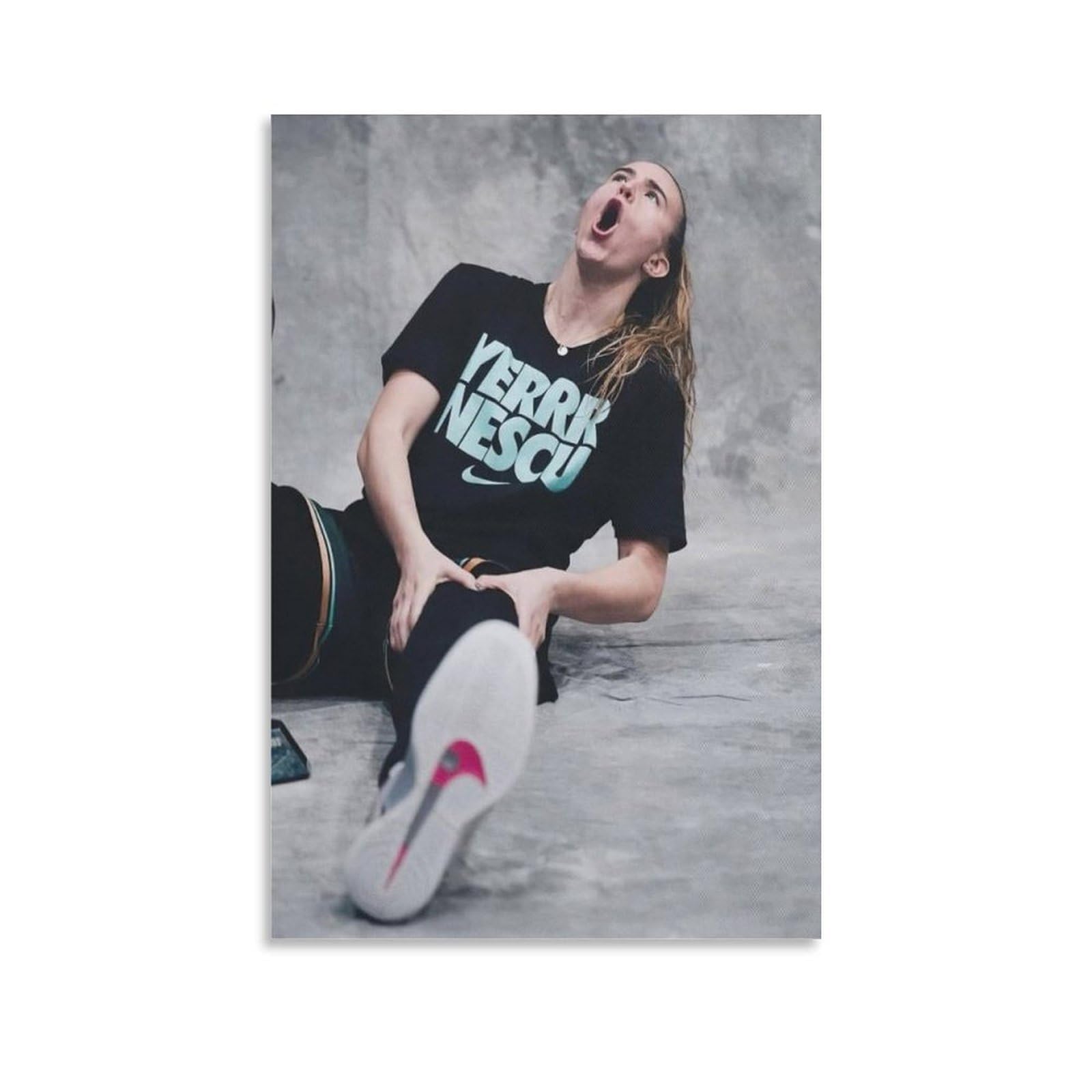 ASUIU Sabrina Ionescu Canvas Poster Canvas Art Poster And Wall Art Picture Print Modern Family Decor Posters 20x30inch(50x75cm)