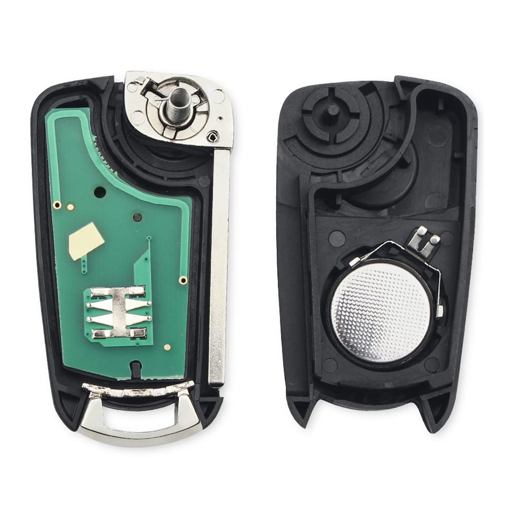 Clé Télécommande De Rechange Pour Opel/Vauxhall Corsa Astra Vectra - 2 Boutons, Fréquence 433MHz