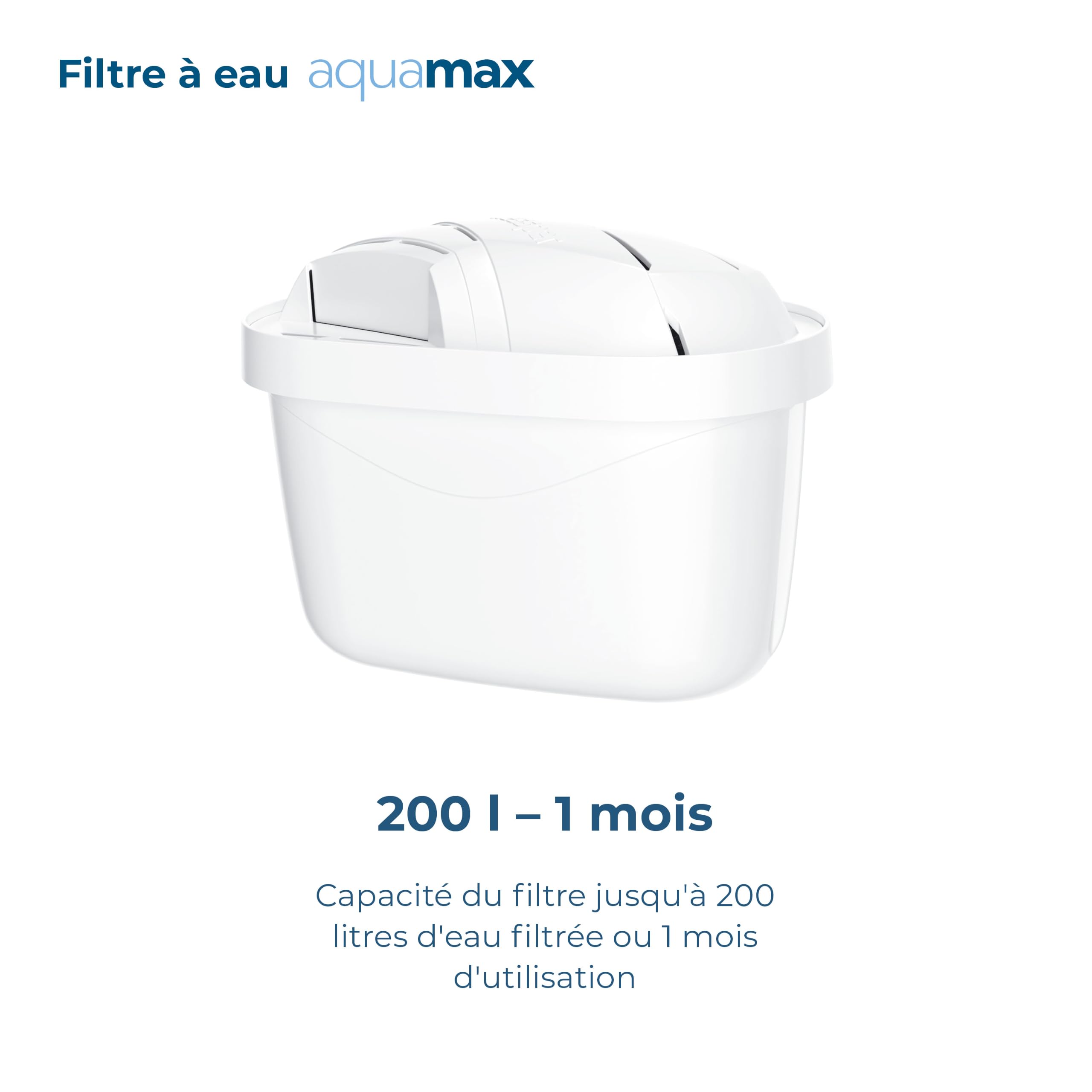 Wessper Carafe Filtrante Verre 3l, Carafe et 5 Filtre - Blanc | carafe filtrante verre et filtre a eau, cartouche filtrante charbon actif eau, BPA Free