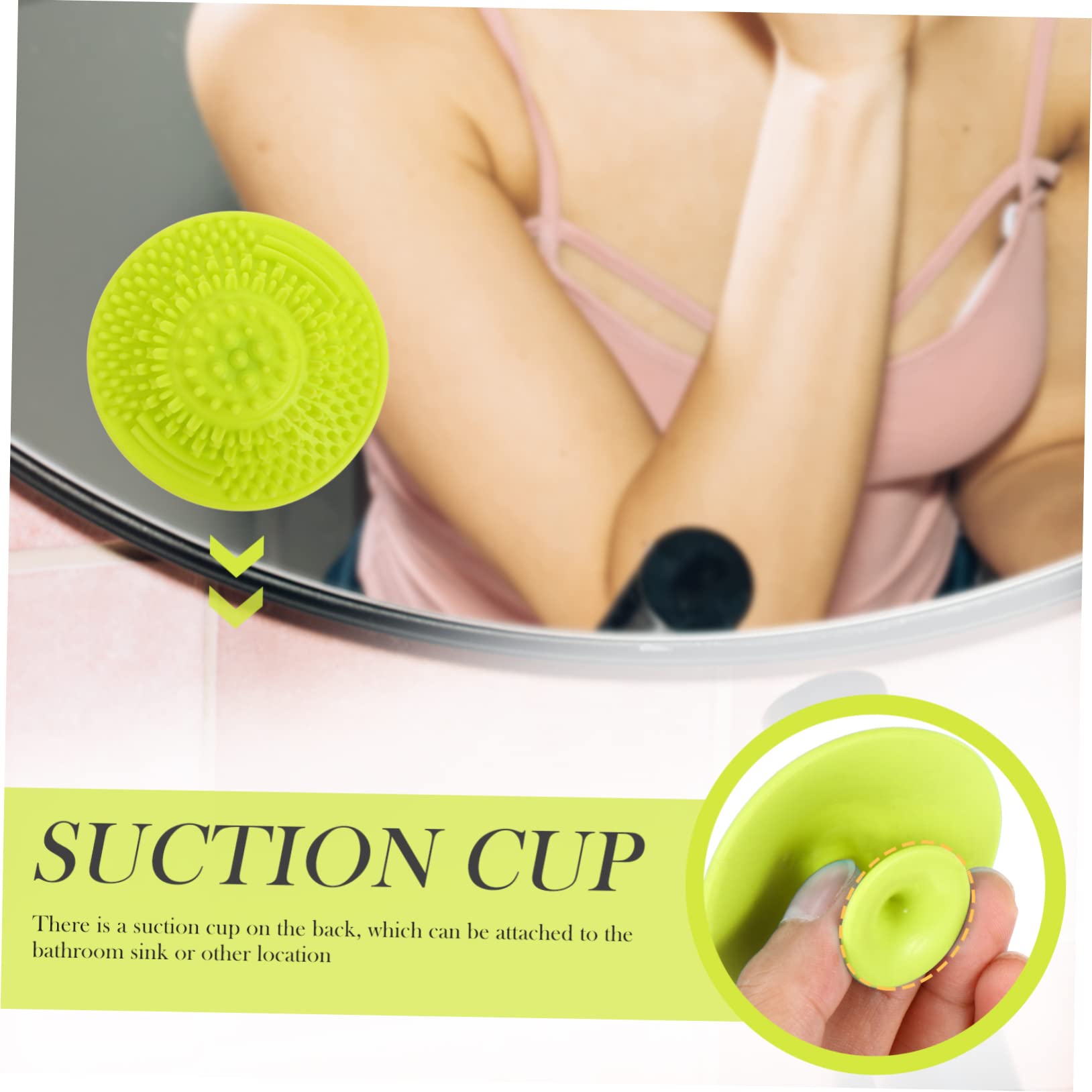 Housoutil 15 Pz tazza per pennelli da trucco tampone per la pulizia delle spazzole tappetini per la pulizia dei pennelli da trucco scrubber strumento di pulizia di bellezza