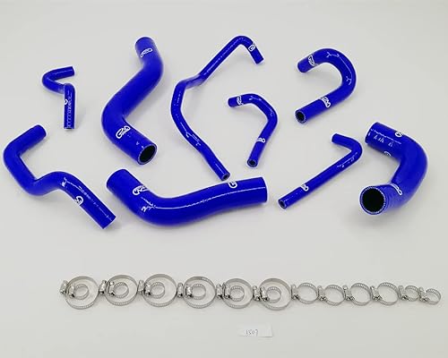 Miniatura 2 de Kit de manguera de refrigerante de silicona compatible con Mazda MX5 MX-5 Miata NA6CE B6Ze 1.6L (LX-1507C, azul)