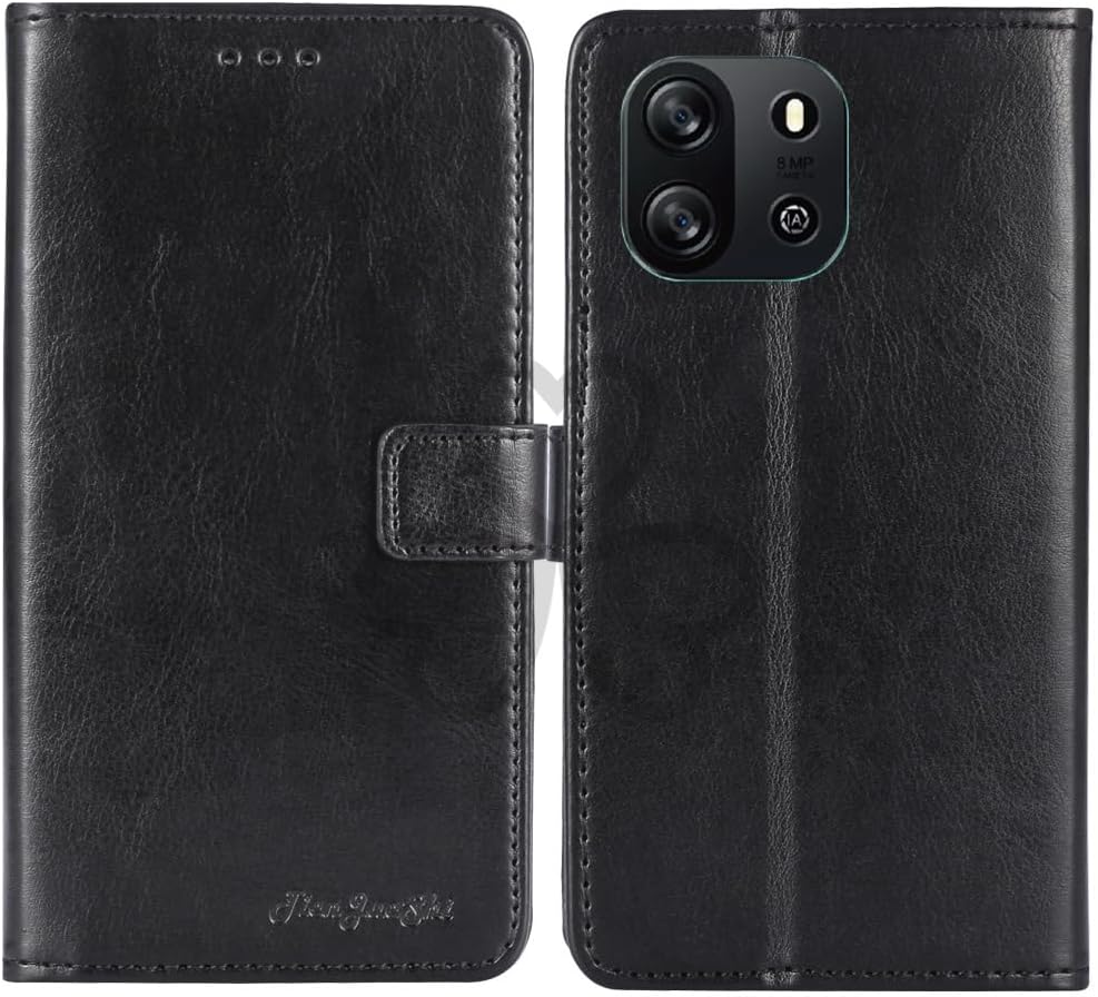 Black Book Stand Retro Flip Leather Protector Phone TPU Silicone Case ForBlackview wave 6c 6.56 inchGel Cover Etui Wallet