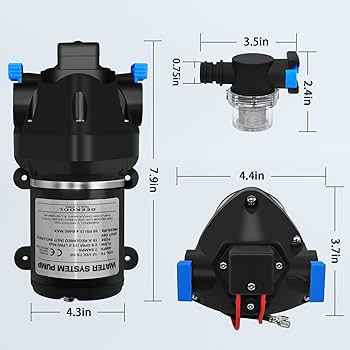 FLOJET ウォーターポンプ　03526144A　キャンピングカー Amazon.com: Flojet 03526-144A Triplex Diaphragm Automatic