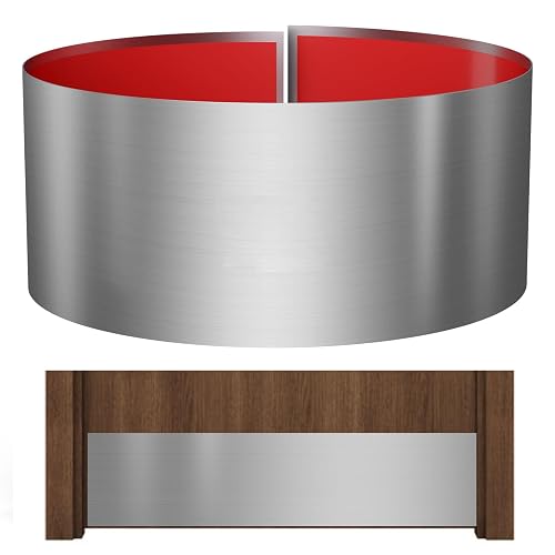 Stainless Steel Door Kick Plate, 8' x 34' Door Push Plate, Self Adhesive Kickplate for 36' Doors Interior or Exterior (B
