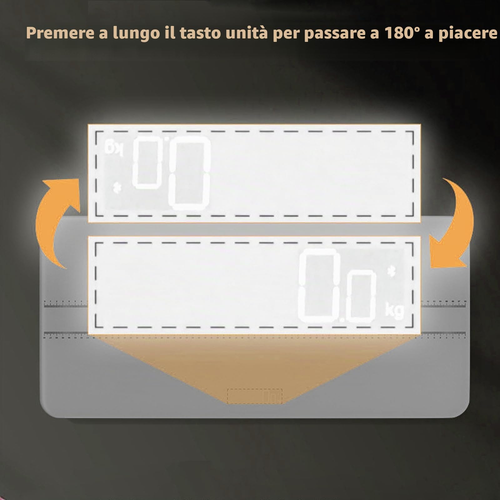 Bilancia digitale per cani Bilancia digitale LCD - Max 99,8 kg | 3 modalità di pesata lbs, kg, st, unità di ricarica USB/funzione tara/attesa 68,9 x 33,3 cm (nero)