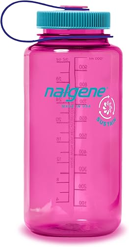Miniatura 1 de Nalgene, Sustain - Botella de agua de Tritan sin BPA hecha con material derivado del 50% de residuos de plástico, 32 oz, boca ancha