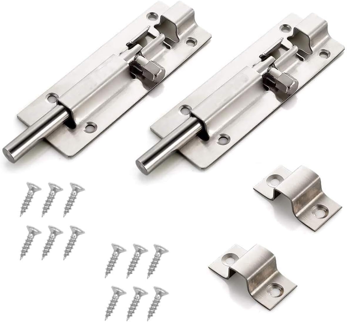 Lot De 2 Boulons De Verrouillage De Porte – Pour Salle De Bain