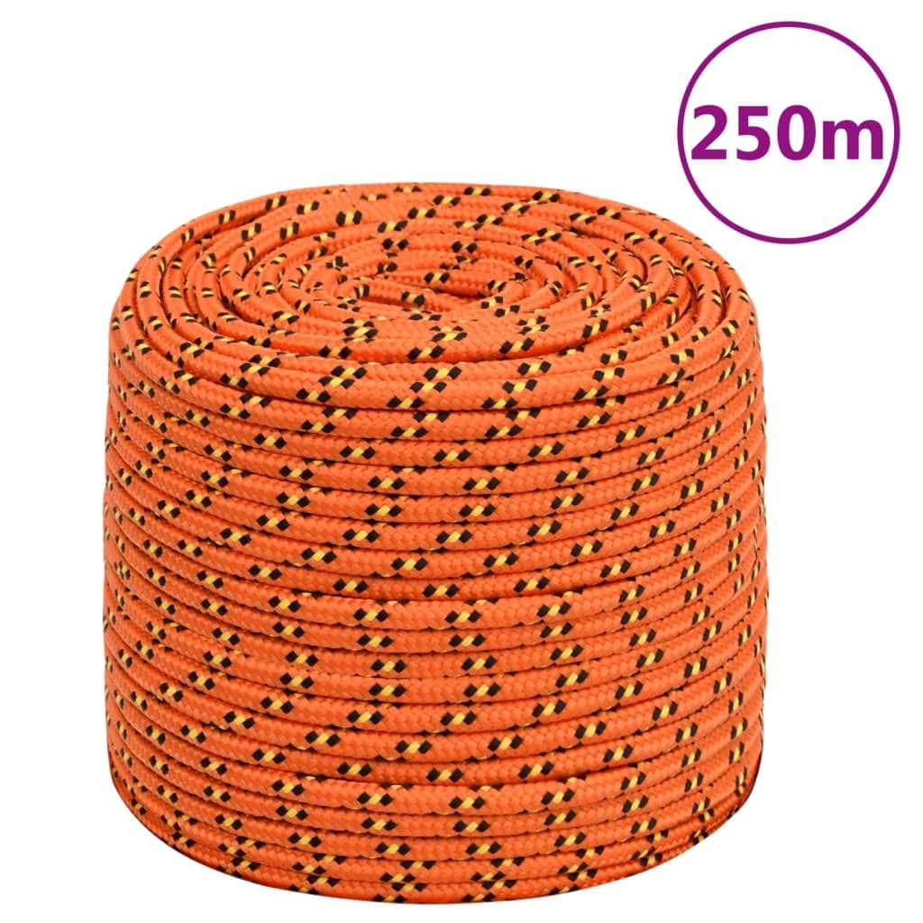 Cuerda de polipropileno de 10 mm y 250 m, resistente a la intemperie, para camping, vela, transporte, canotaje, kayak y pesca