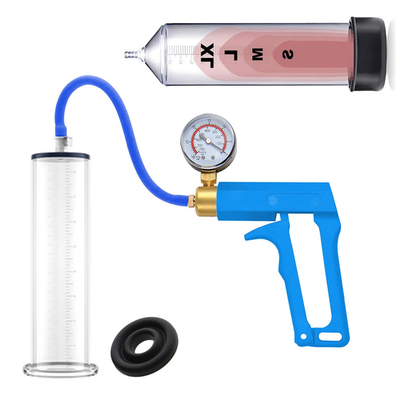 Bomba Pene Manometro Bomba De Vacio Pene Alargador,F-9in(2.0in/5.1cm) | Vacío Para Hombre Masculino Manual Silicona Crecimiento Transparente Agrandador Miembro Penis Pump,F-9in(2.0in/5.1cm)
