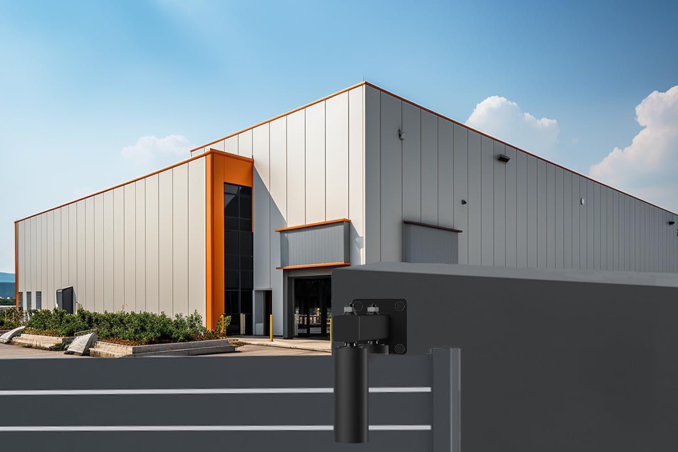 Sdstone Adjustable Slide Gate Guide Roller, 6" Dual Hard Nylon Guider,Heavy Duty Sliding Gate Rollers,Rust Proof Gate Roller Guide Post Roller