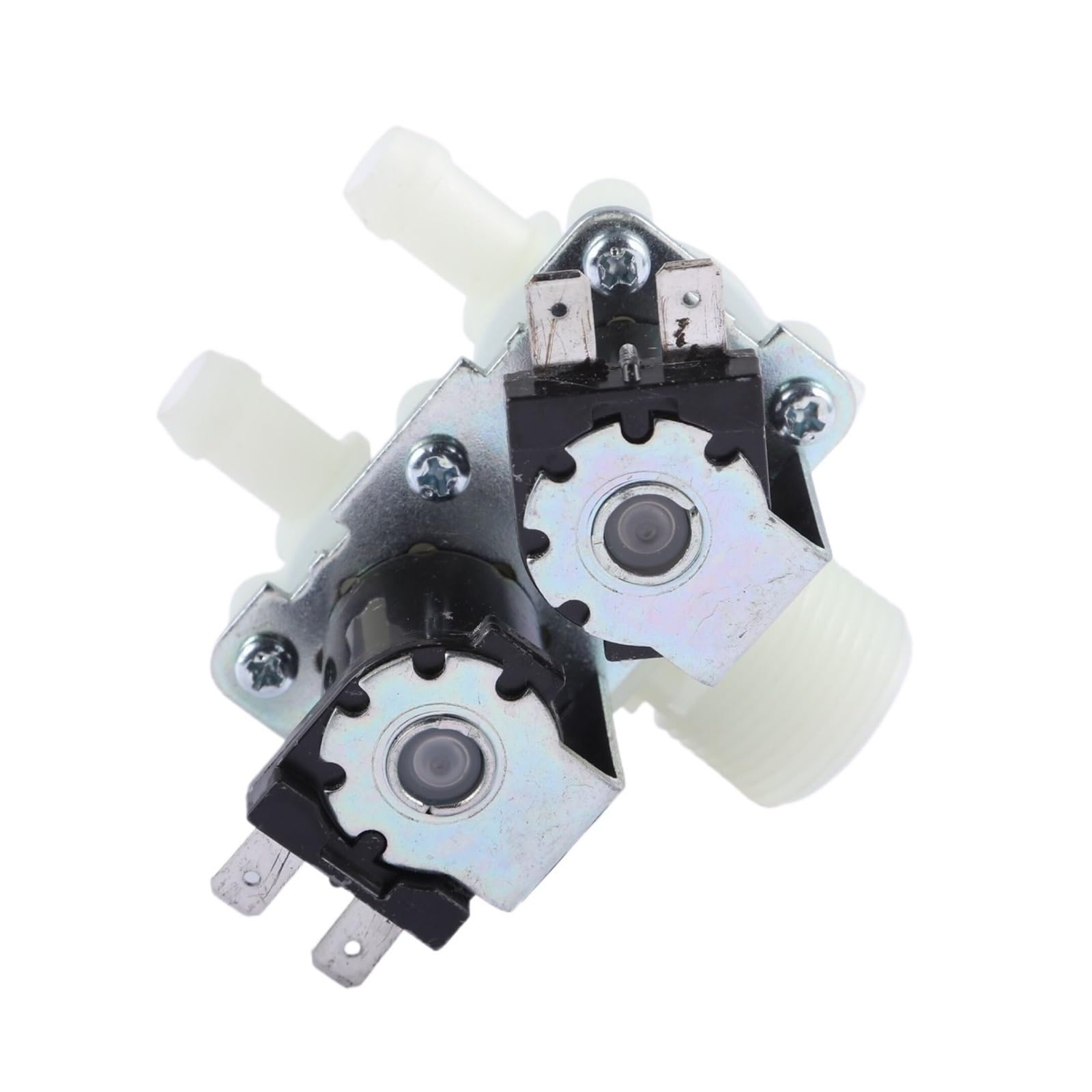 Pressure Dual Electric Water Inlet Solenoid Valve Normally Close Washing Machine Parts DN20 G3/4 1 in 2 DC 12V 24V AC 220V(DC12V)