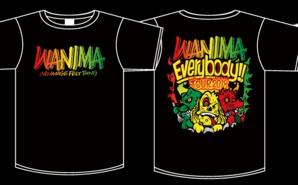 Amazon Wanima 18 Everybody Tour エビバデ ツアー 公式グッズ Wanima Evbd Tee ブラック 黒 Lサイズ アイドル 芸能人グッズ 通販