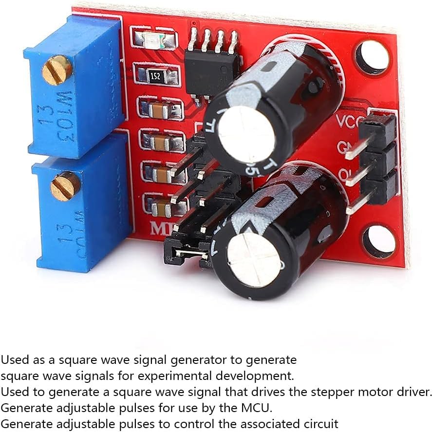 Pulse Frequency Duty Cycle Adjustable Module 5-Pack Square Wave Signal Generator with Digital Display Precise PWM Control for UNO Rduino DIY Electronics Projects - Image 6 thumbnail