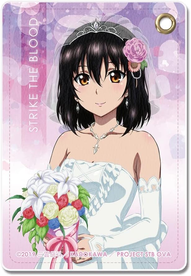 Strike The Blood Final LPAN-S011-m08 Leather Pass Case, Yukina Himehiro & Kasugaya Shizunashi Castiera