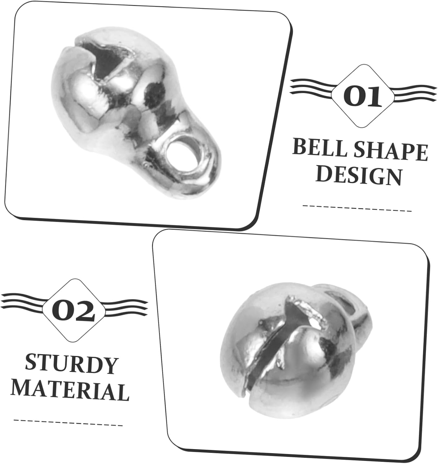 100pcs Mini Bell Bells for Crafts Metal Bells Pendant Bracelet Charms Wind Chimes Bell Girl Craft Bell Wind Chime Bells Charms Crafting Bells Bell Pendants Small Bell